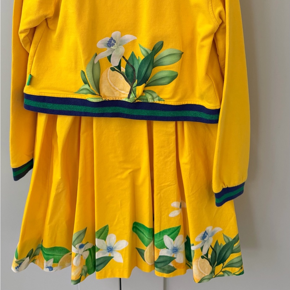 Girls' Yellow Lemon Print Sweatshirt - Brand Unknown
